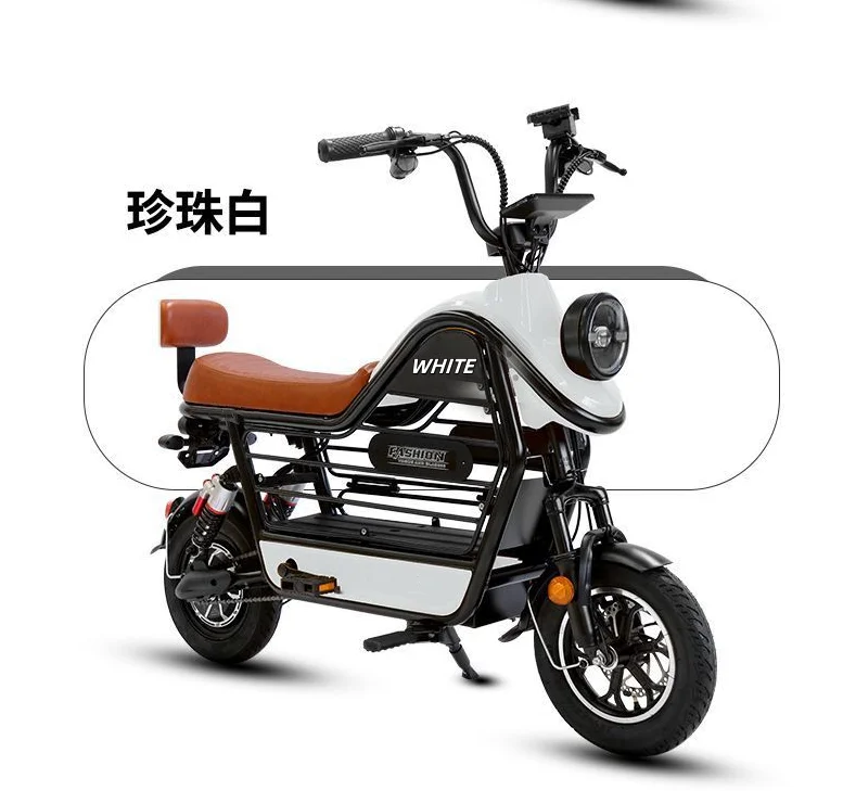 China New Type Electric Scooter 2 Seater 48v 350w Electric City Bike Bike  Electric Bicycle lead-acid lithium battery