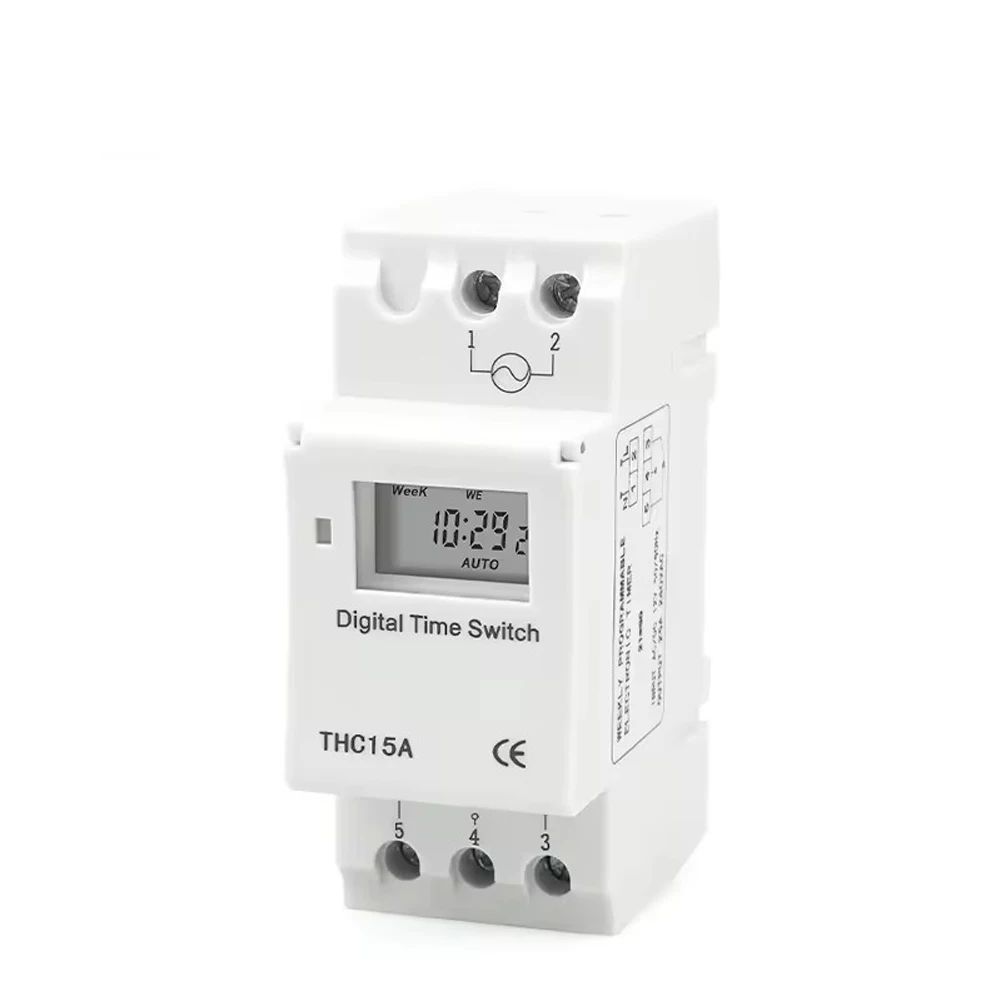 Широкое применение THC-15A устройства управления временем переключатель таймер реле с ЖК-регулируемым напряжением протектор