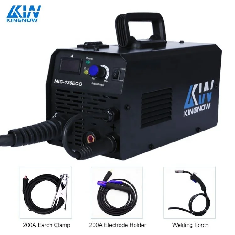 kingnow cheap Light Outside the home user stud mig 120 ECO Inverter portable welder