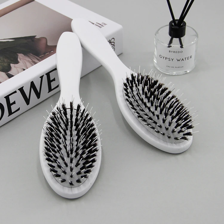 Прямая Продажа с фабрики оптовая продажа индивидуальный логотип Бамбуковая деревянная щетка для наращивания волос щетина парик кудрявый женщин