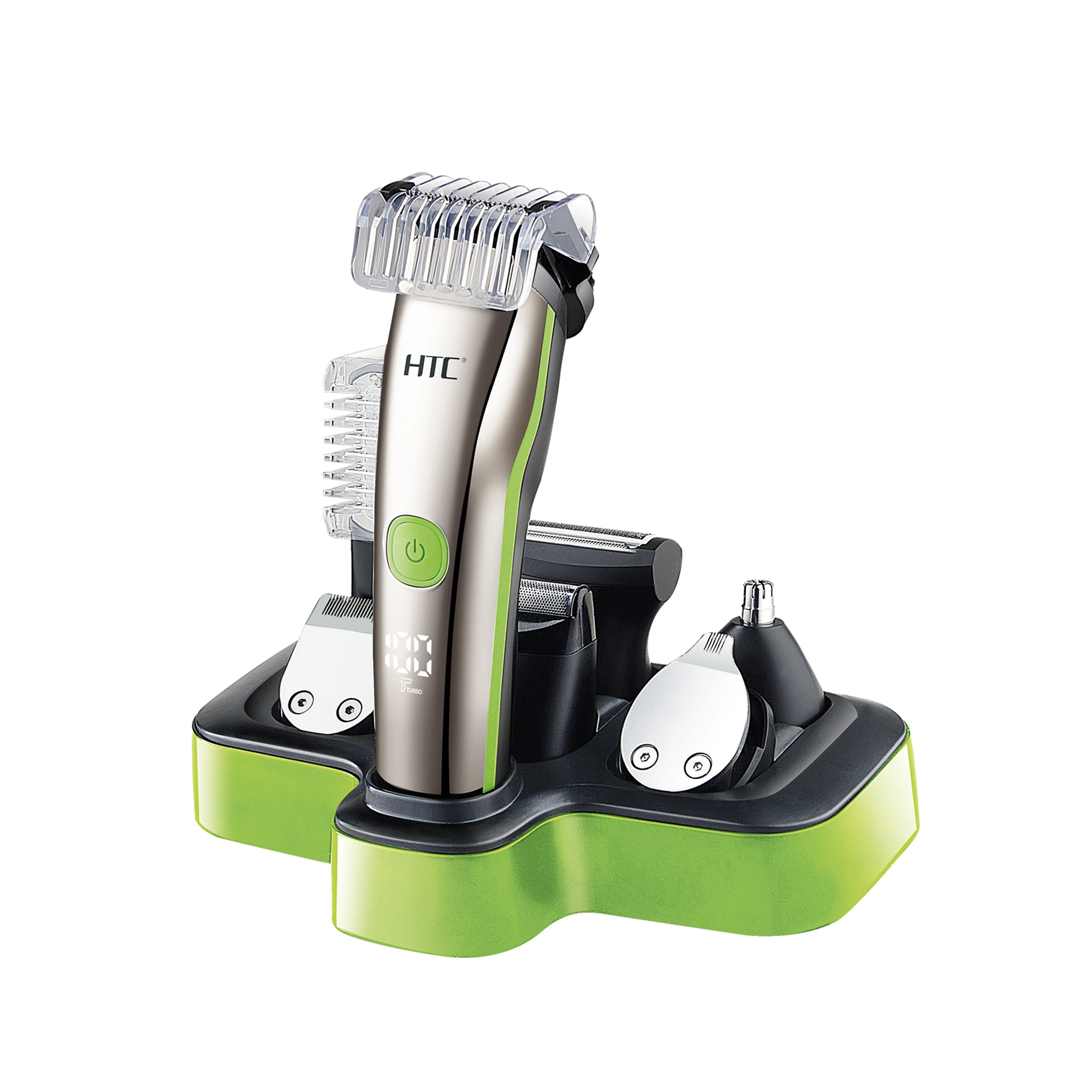 HTC AT-1208  7 in 1 Beard Trimmer Professional Men Grooming Kit  Nose Body Trimmer beard shaver