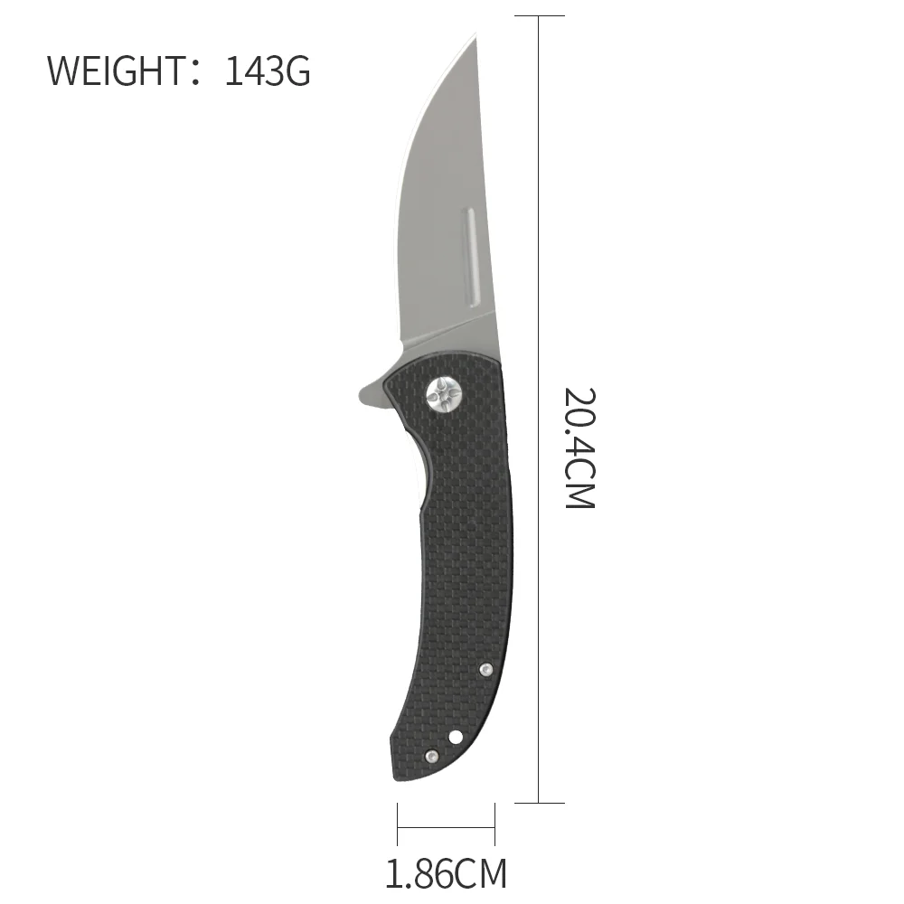 
Folding small camping tools tactical knife self defense knife camping tools high hardness survival in the wild 