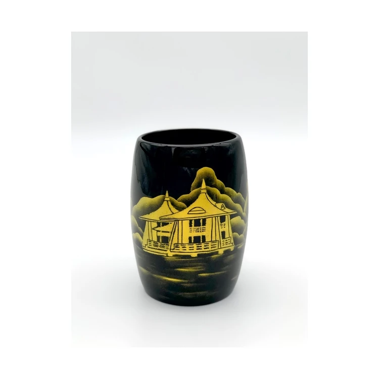 2021 home and office desktop promotional handmade personalized Lacquerware pen holder