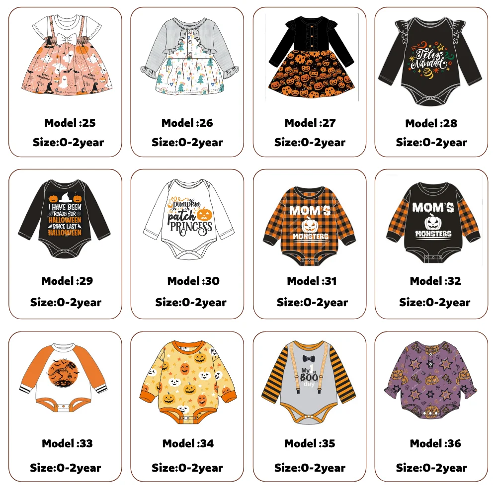 Wholesale Newborn Clothing Cosplay Baby Romper Cute Pattern Halloween Costume For Babies