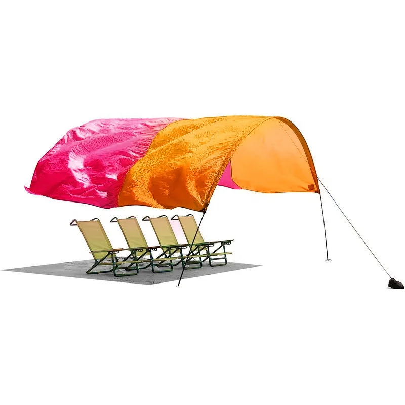 Outdoor Summer Foldable Portable Aluminum Beach Tent UV50+, Large beach canopy for 4-6people