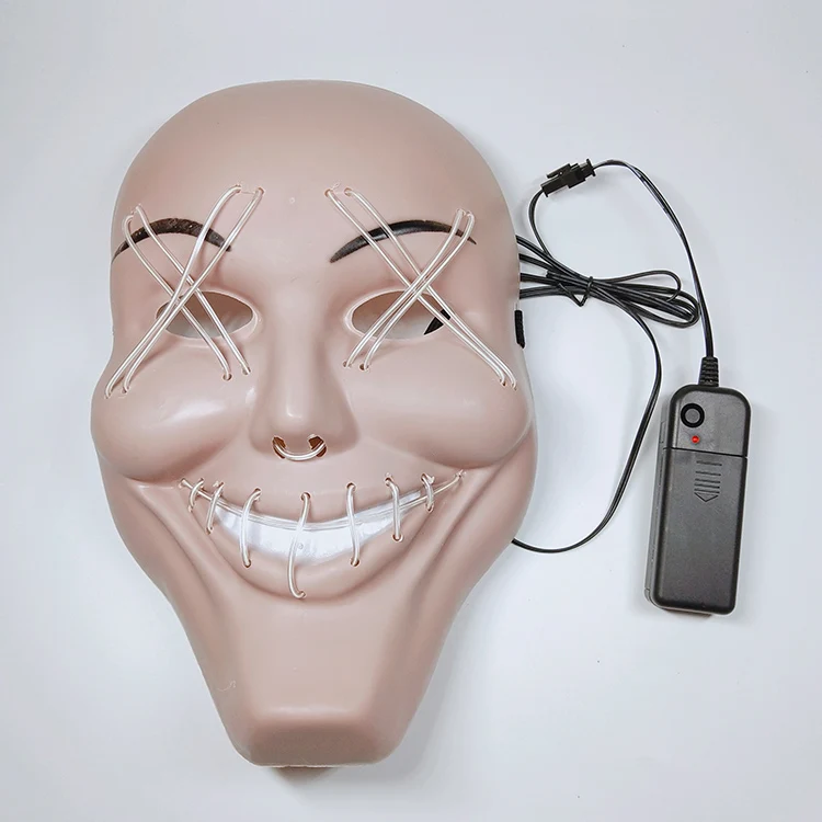 Costume party supplies EL wire LED mask