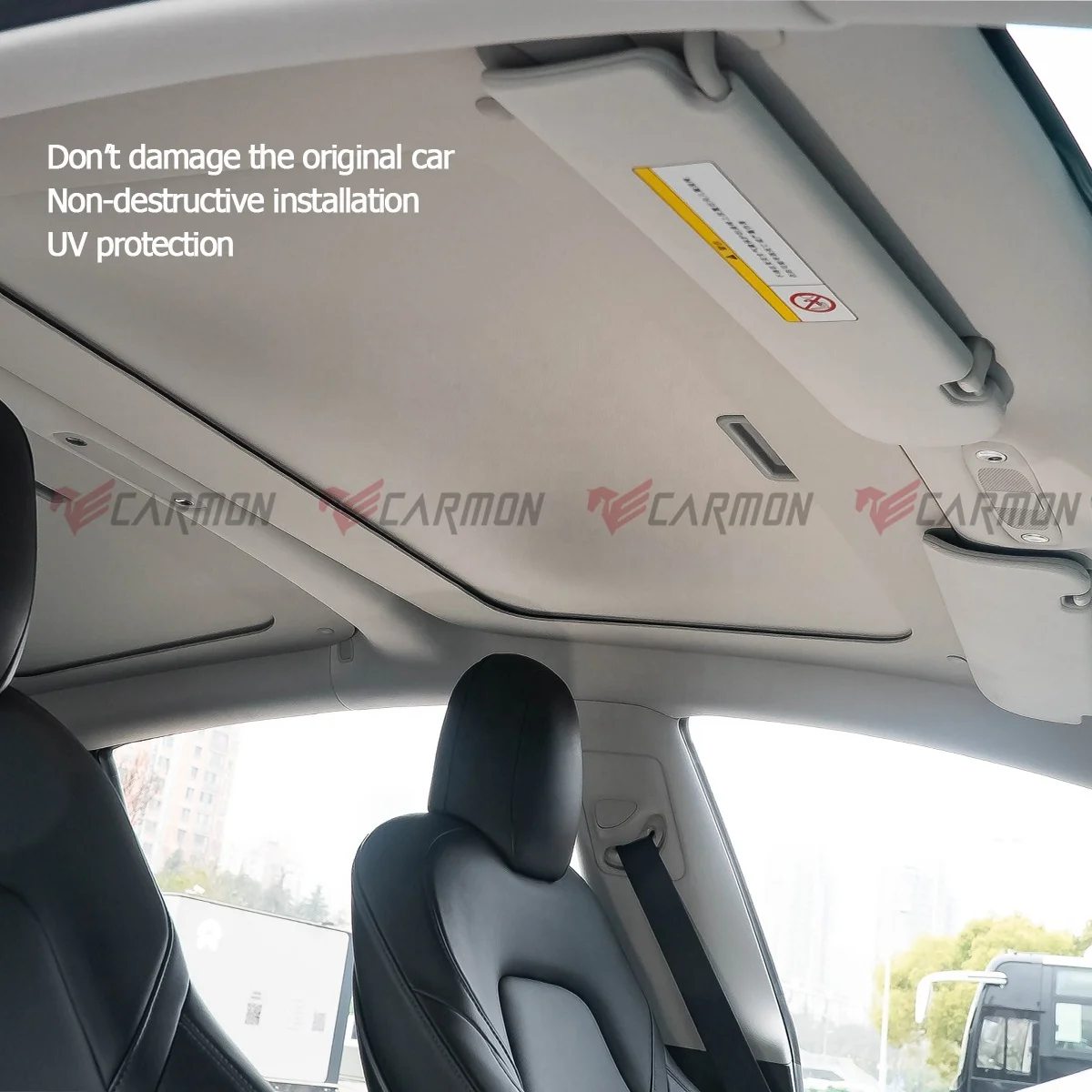 Car Roof Window Sun shade UV Rays Protection Pads Retractable Sunroof For Tesla Model 3