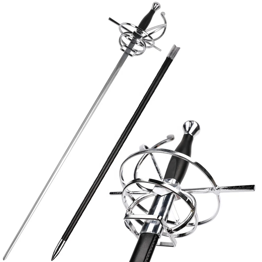 Medieval Renaissance Era Swept Hilt Rapier Fencing Sword