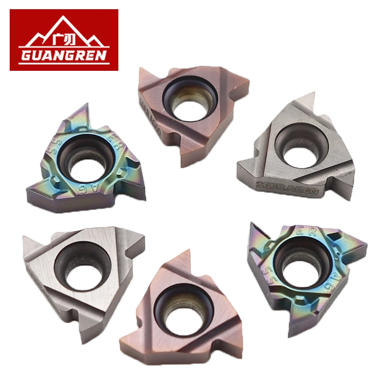Manufacturer 16 ER IR AG 60 CNC Lathe Threading Inserts Thread Turning Tools External Thread Cutting Tool 1.0/1.5/2.0 ISO