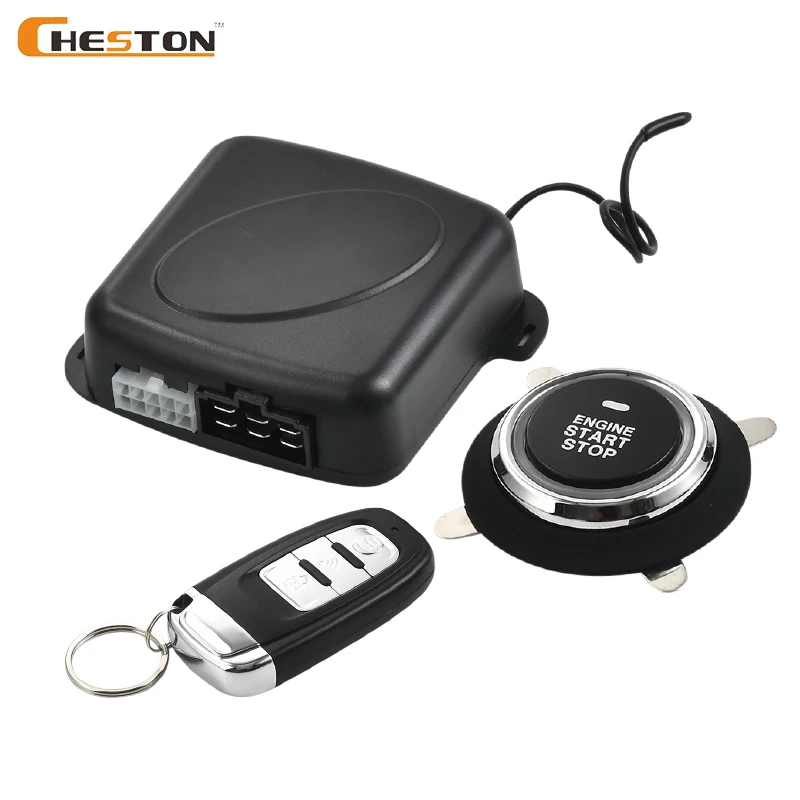 PKE Car Alarm Keyless Push Button Engine Start Stop System Push Button Switch Car Alarm