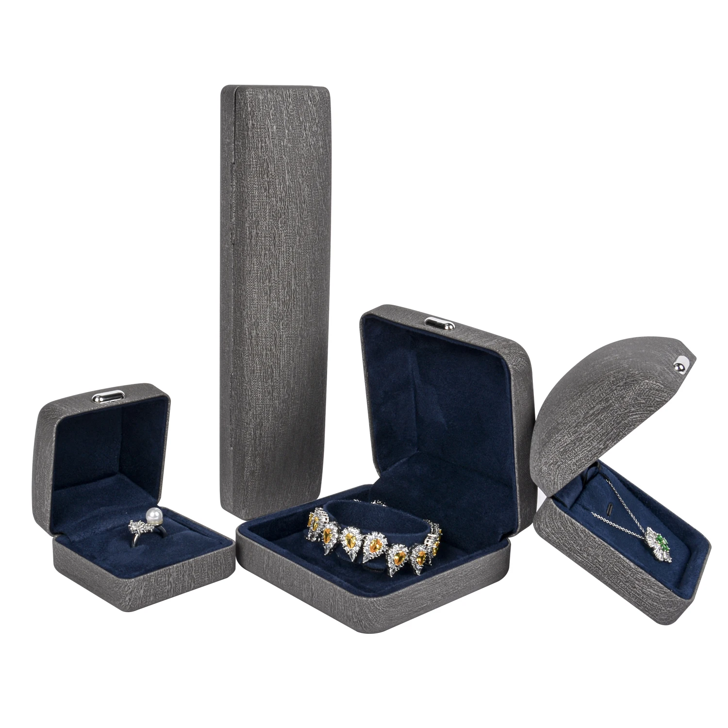 Роскошная упаковочная коробка с индивидуальным логотипом для браслетов ожерелий серег колец