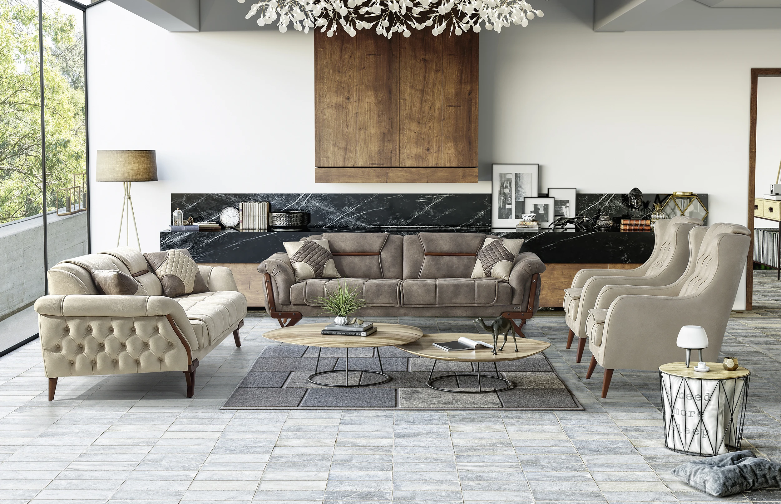 Sofa Set / Living Room Set / Sofabed / Modern Sofa 3+2+1