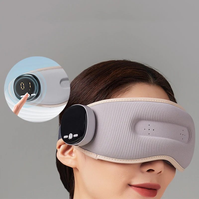 Intelligent Eye Care Massage Equipment Reduce Eye Strain 4d Smart Airbag Vibration Electric Eye Massager With Heat Compression