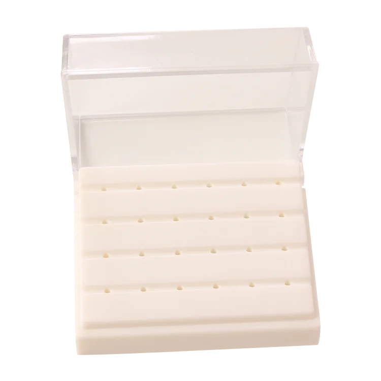 24-hole high speed handpiece sterilization autoclave dental burs holder box