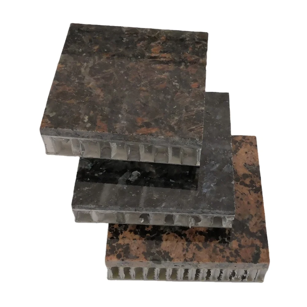 Baltic Brown Granite Stone-Backed Aluminum Honeycomb Composite Panels Antibacterial for Outdoor Building Walls and Floors