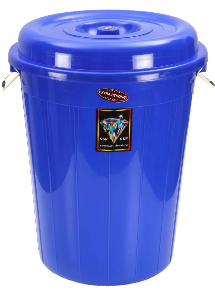High Quality  Stackable 50ltrs Plastic Bucket/ Drum/barrel/basket for for waste storage