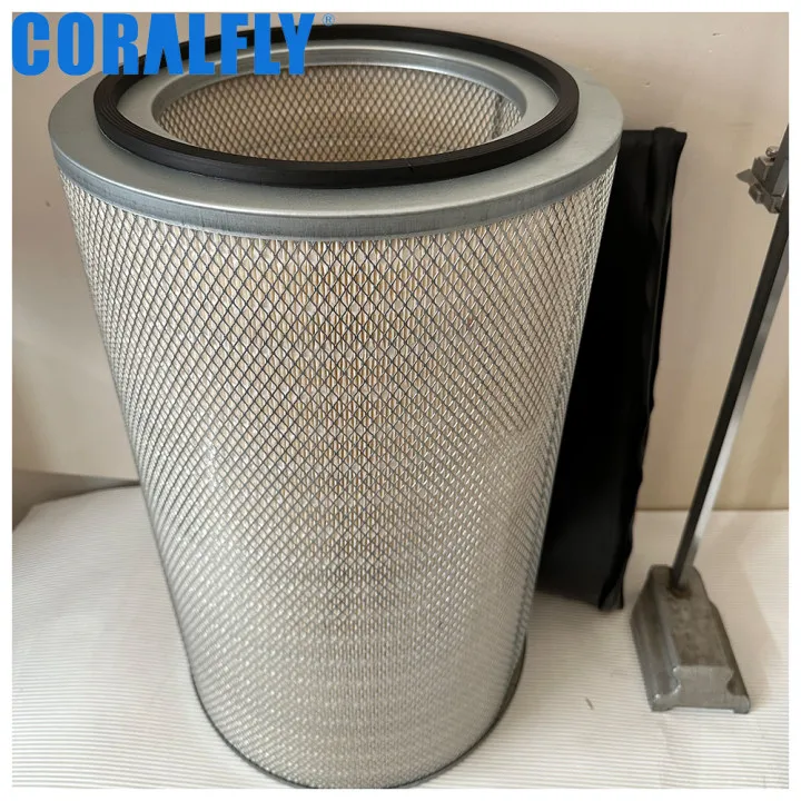 Coralfly manufacturer heavy duty truck engine parts air filter AF25544 CL-A25544 P619372 PA3496 2250051-238