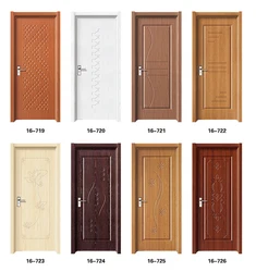 Hot Selling Cheap Price Modern Teak Wood Door Design Pvc Wooden Interior Room Doors With Design Pictures For Bangladesh