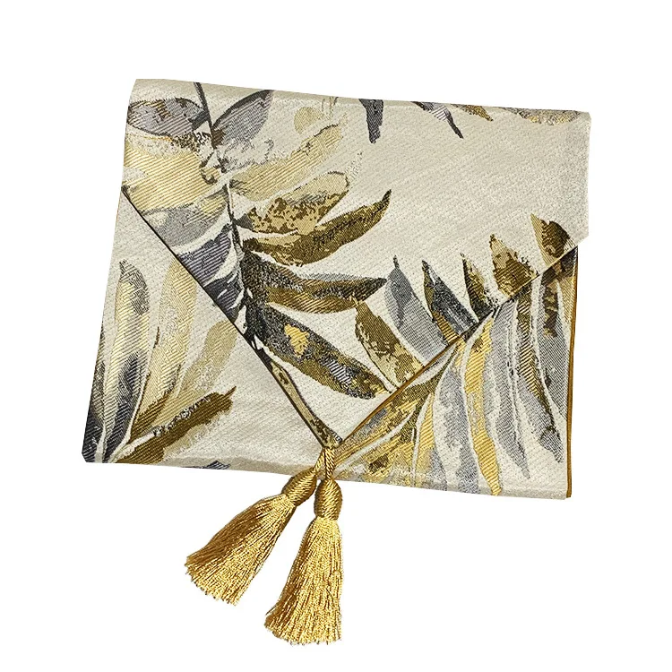 
Nordic Style Modern Simple Colorful Leaves Home Table Flag Bed Tail Towel Tea Table TV Cover Custom Tablecloth 
