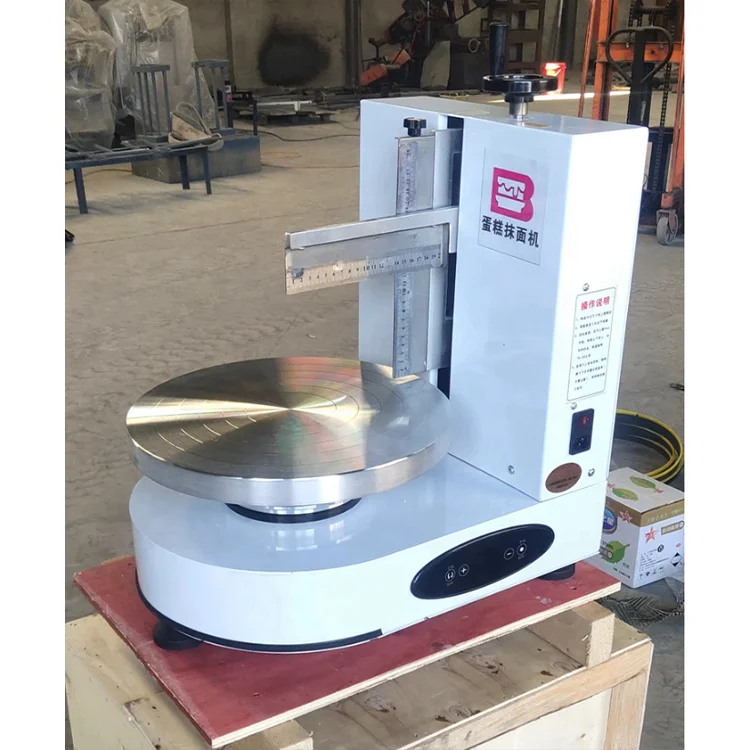 Attractive design automatic round cakes depositor cream ice cake coating frosting decorating icing machine