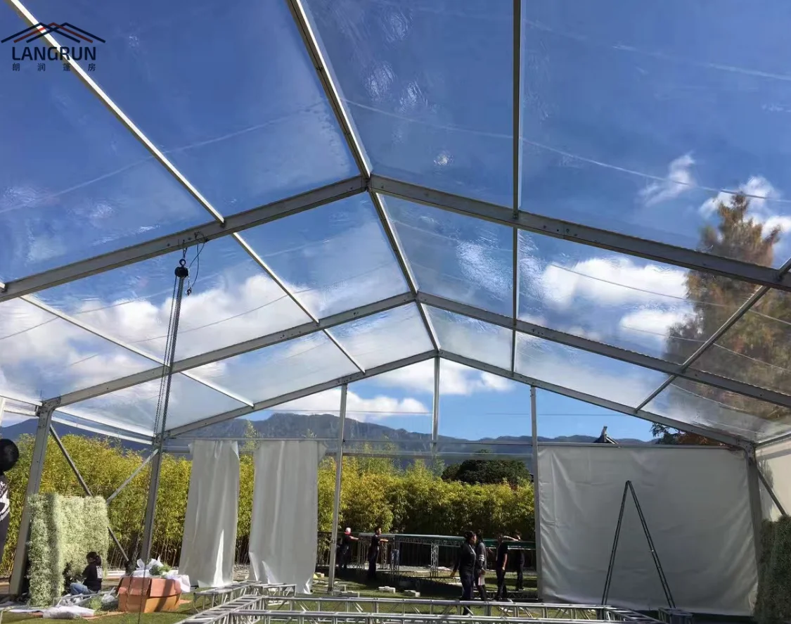 20x40 Waterproof Clear Roof Wedding Venue Marquee Tent Aluminum Frame Event Tents For Sale