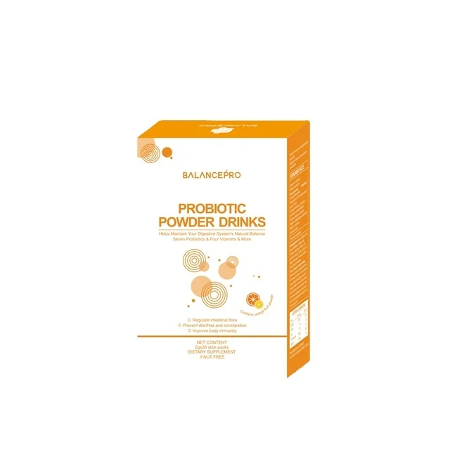 
Orange Probiotic Powder Drinks Best Guard of Gastrointestinal System with Billions of Natural Probiotics energy drink fruit 