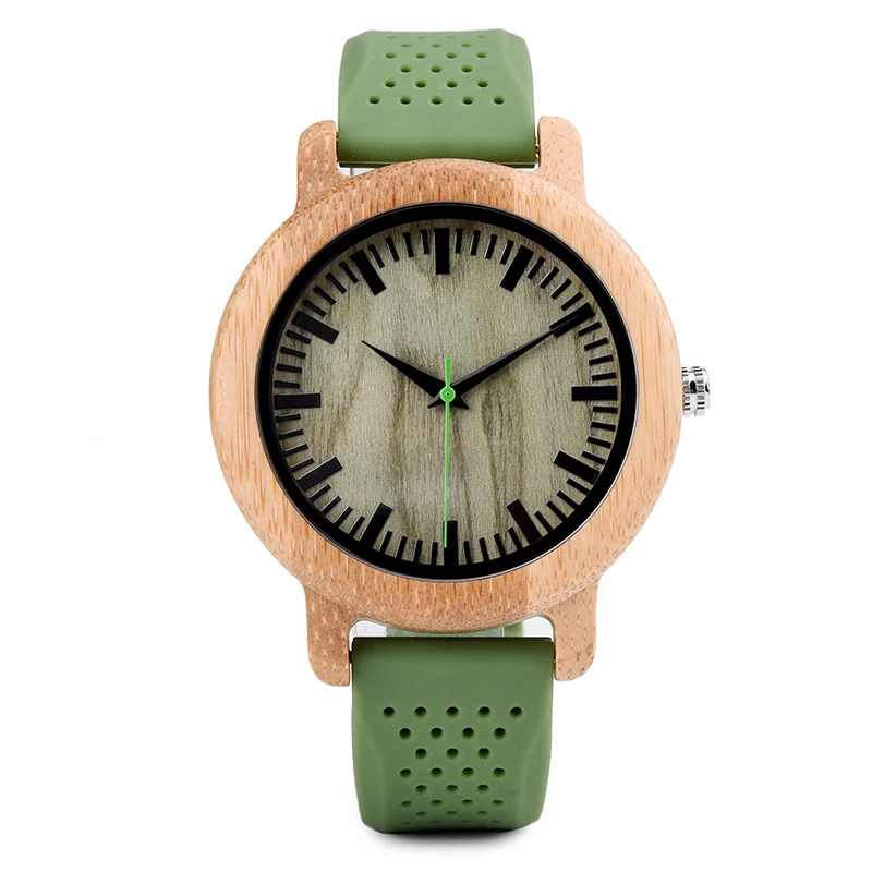 DODO DEER hot selling japan 2035 quartz wristwatch relojes hombre custom bamboo watch with silicone band