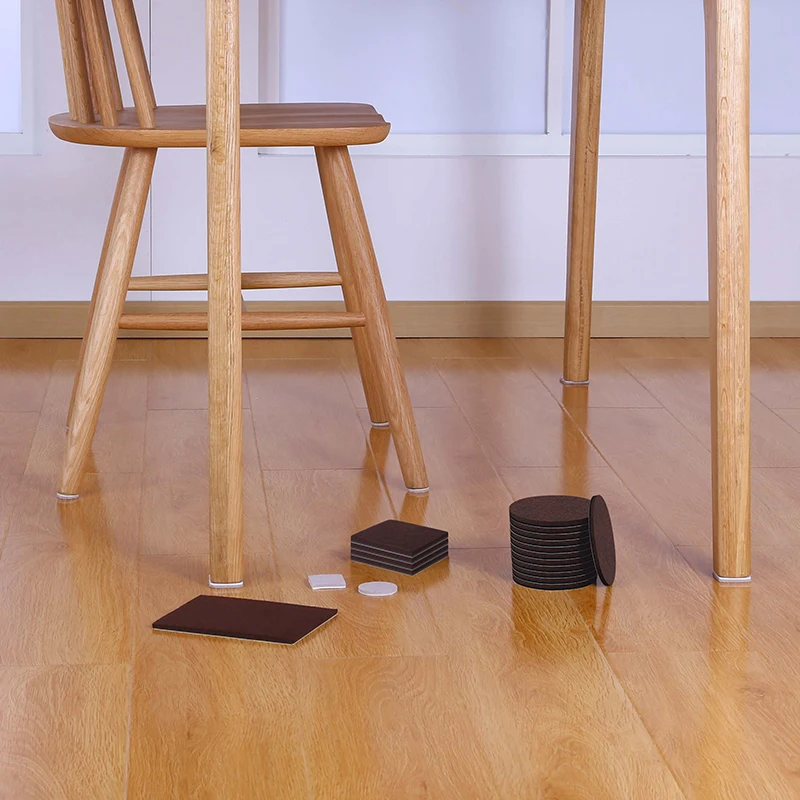 Customized Furniture Felt Pads Strong Adhesives Chair Leg Floor Protection Pads Felt Foot Pads
