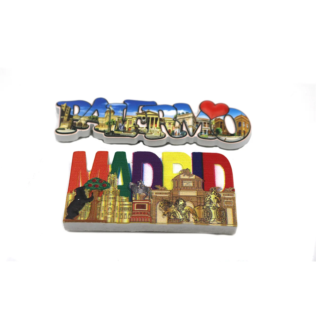 Palermo fridge magnet manufacturer maker machine painting  3d customization resin letter room kitchen decor fridge magnet