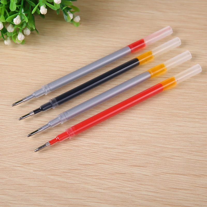 Student Quick-drying Gel Pen Business Meeting Signature Needle Bullet Black Red Blue Refill