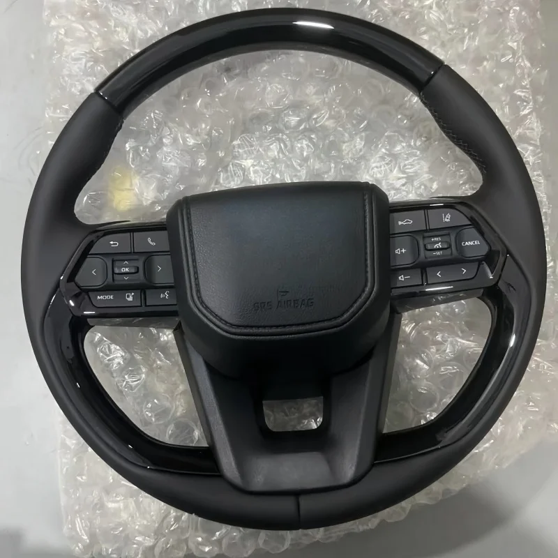 Car Accessories Custom Leather Steering Wheel For Toyota Hilux Revo LC 70 79 Land Cruiser Pick Up Fortuner  2017-2021