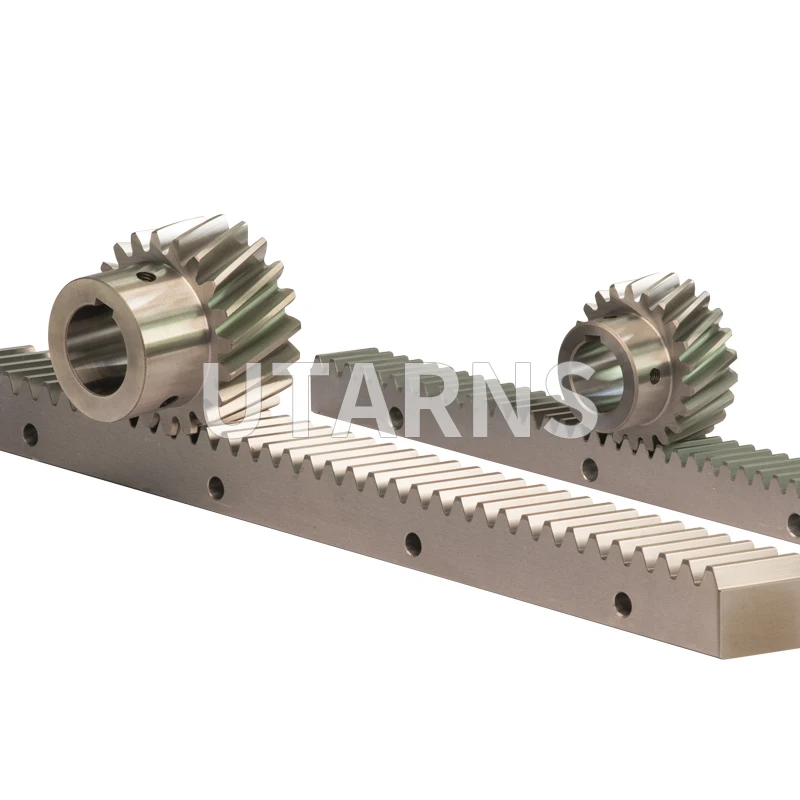 CNC Machine High Precision C45 Steel DIN7 M2 helical gear rack and Pinion
