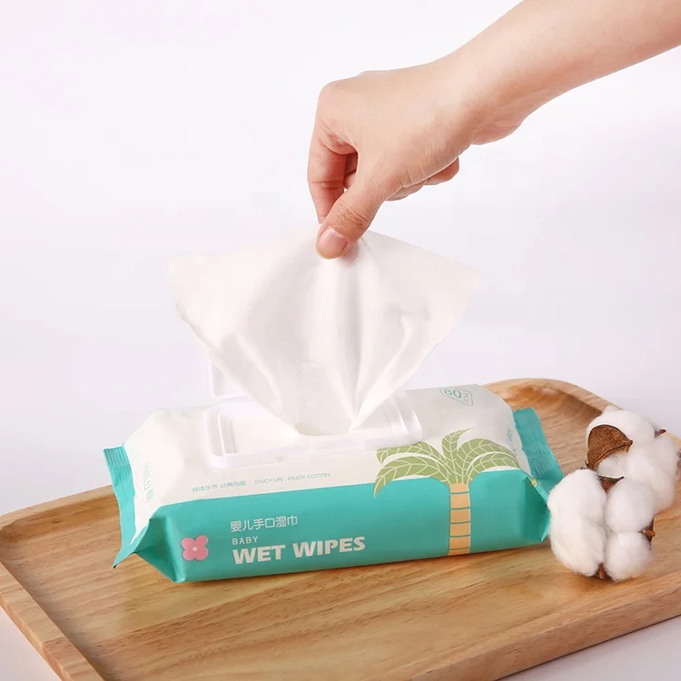 
Newborn hand and mouth draw-out elephant design packing baby wipes wet tissue 