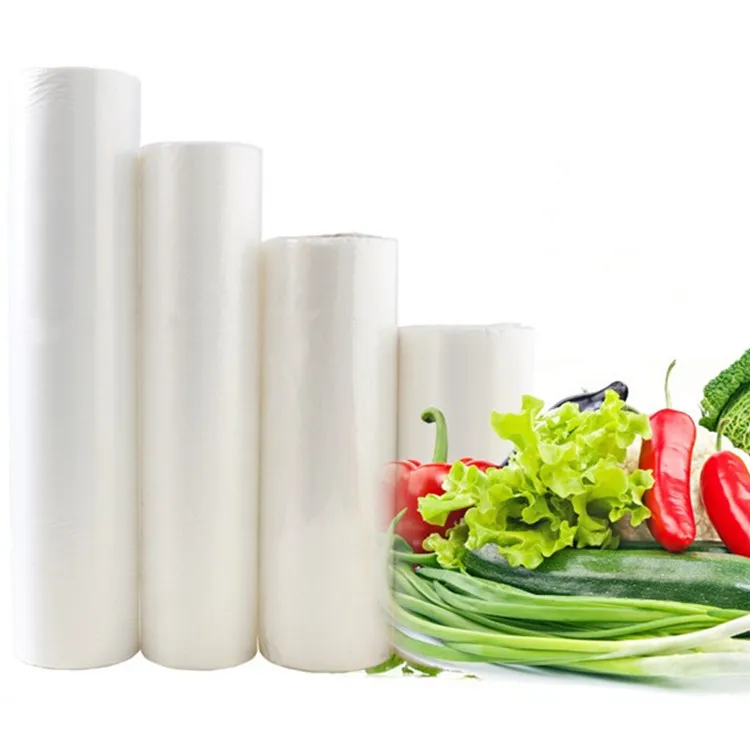 
HDPE Transparent Flat Bags on Roll for Supermarket 