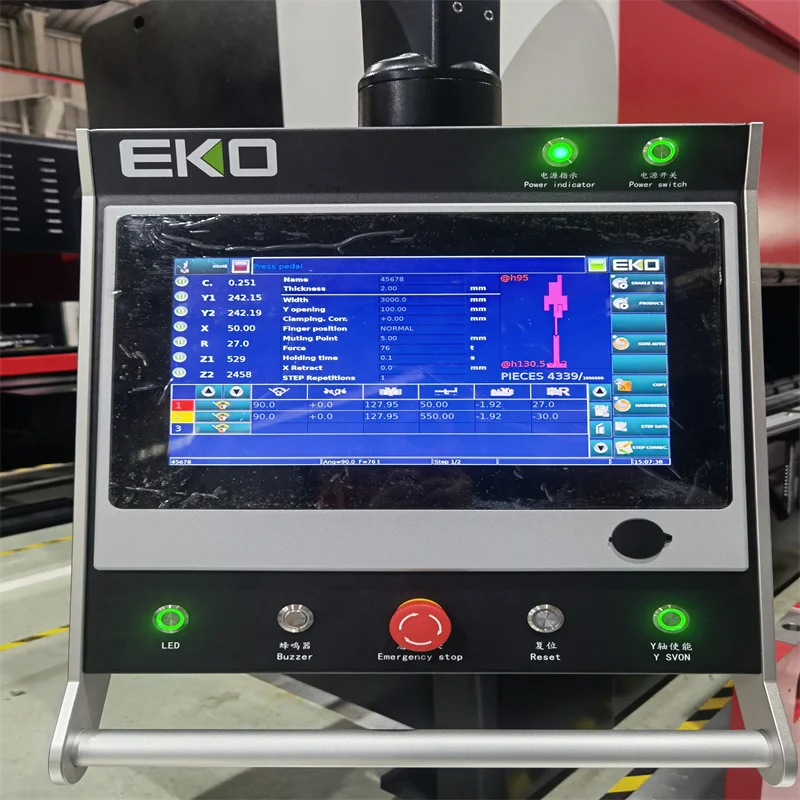 EKO CNC Press Brake Tooling Steel Plate Light Poles NC Press Brake