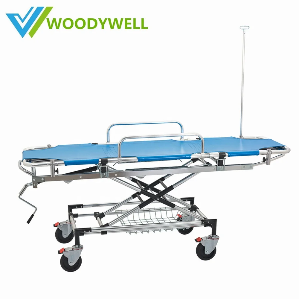 WS405 Aluminum Alloy Folding Emergency Ambulance Patient Stretcher