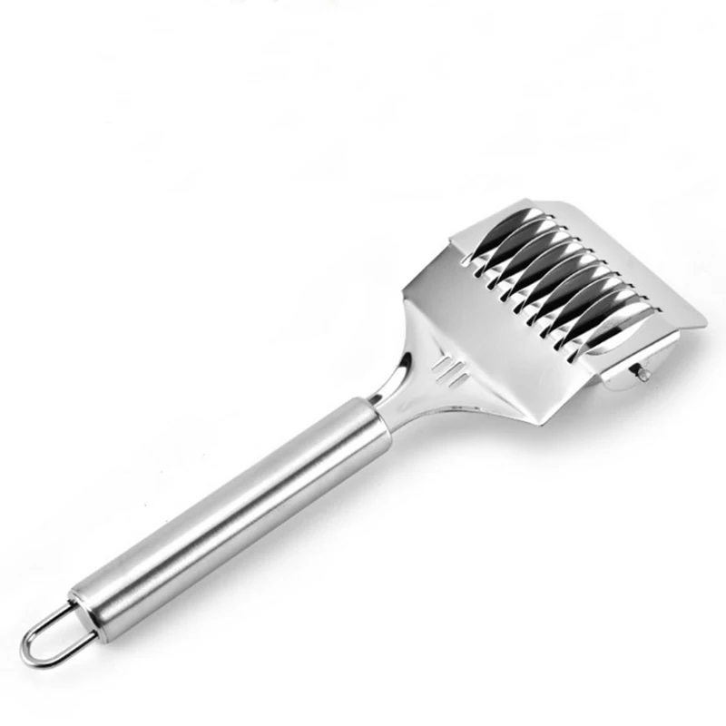 Noodle Cutter High Grade Stainless Steel Pasta Spaghetti Maker Noodle Lattice Roller Dough Cutter Mincer
