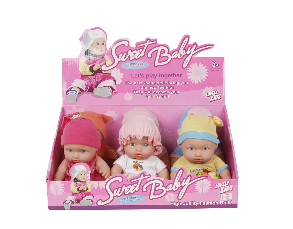 10 -inch cute baby doll pvc material simulation family interactive multi -person children toys