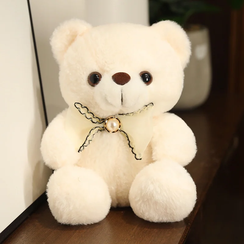 20cm Super Soft Adorable Colorful Small Teddy Bear Sitting Bear with Bow