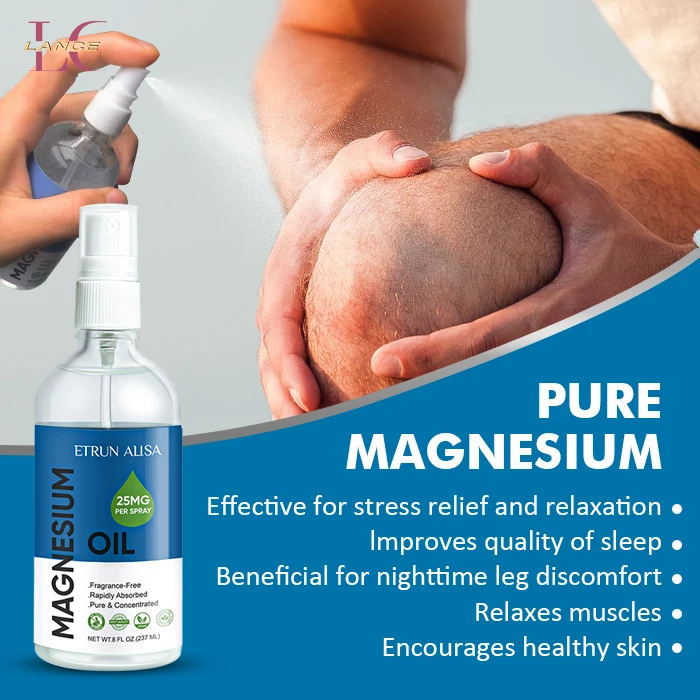 Lance Magnesium Oil Private Label Pure Organic High Effective Relax Improve Sleep Fast Absorption Therapy Magnesium Oil Spray