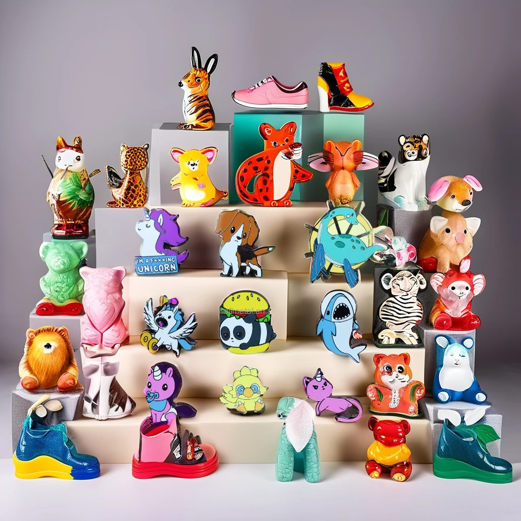 2024 Custom Luxury Design Diamond Gem Shoe Charms Hook Clip Stickers Wholesale at Cheap Price Lucky Rubber Charm