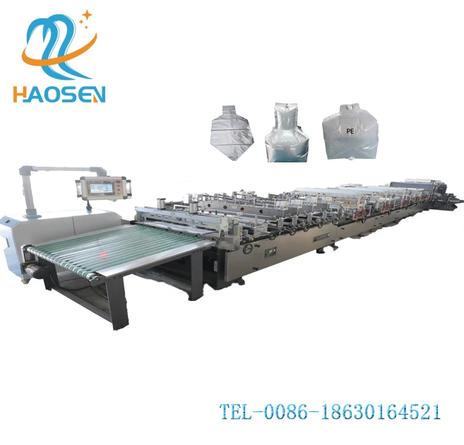 Upgraded Version Aluminum Foil Jumbo Bag Heavy Duty Plastic Liner Packaging Chemical Material Plastic Bag Making Machine