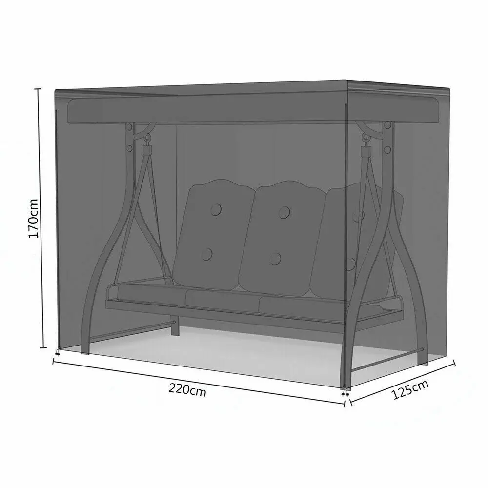 High Quality Oxford Polyester Waterproof UV proof Furniture Cover Patio Family Swing Chair Cover