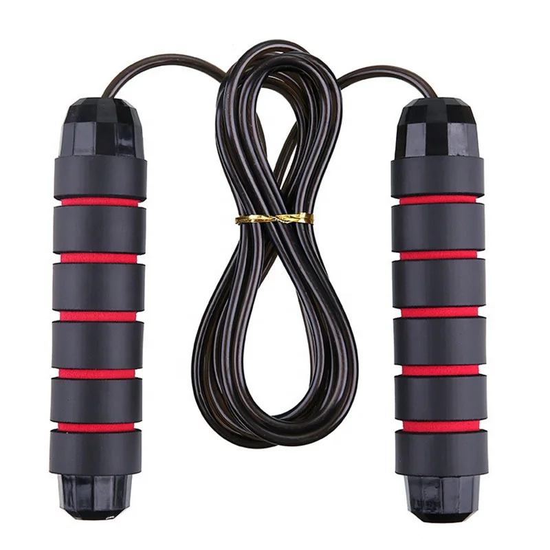Factory wholesale foam handle free length safety gym equipment PVC speed rope skipping for fitness