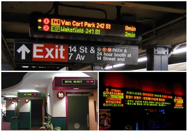 P10 Full Color Sign LED Display 960*160mm