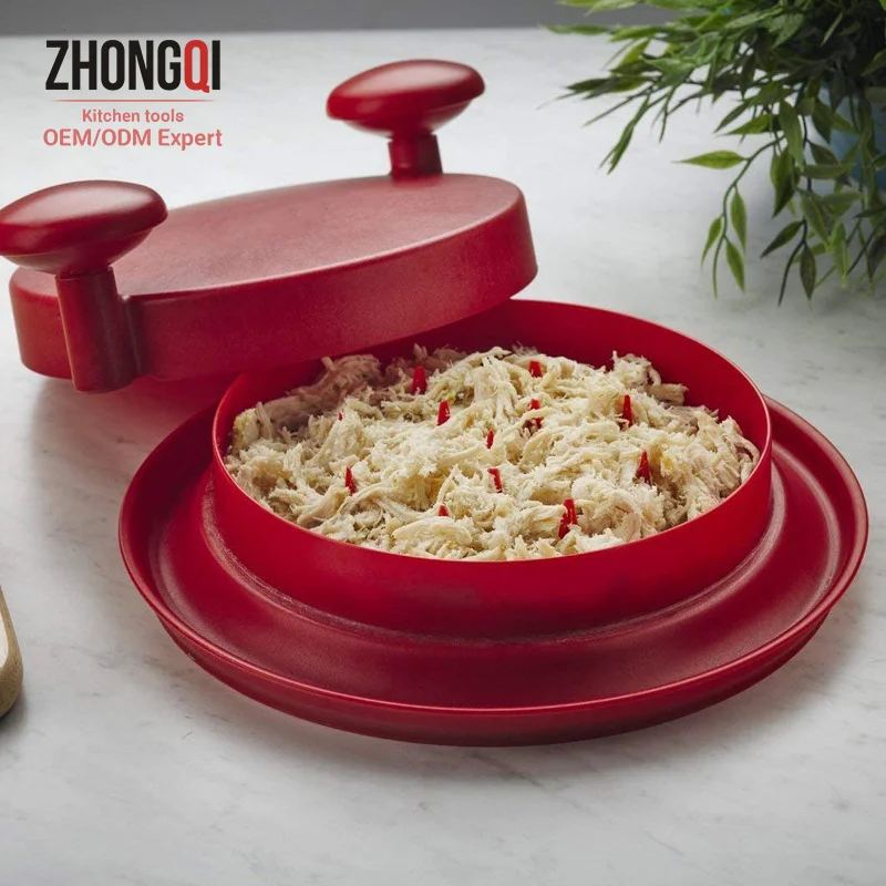 Meat Shredder Tool with Handle Easy to Use & Non-slip Base Quick Safe Chicken Pulled Food Shred Machine