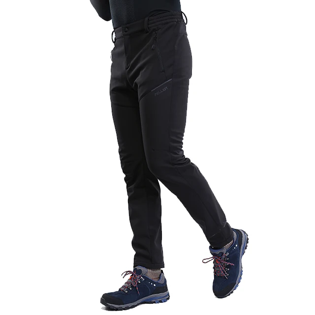 Customized Men Waterproof Hiking Pants Outdoor Windproof Softshell Pants for Winter Casual Cycling 100% Polyester Standard Solid