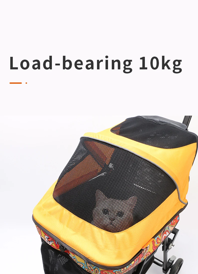 a large pet stroller with a handle
