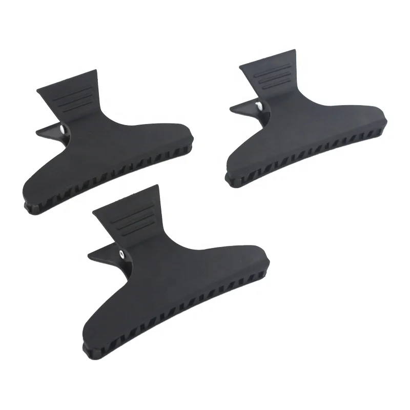
High Quality Reusable Non-slip Styling Carbon Fibre Hair Claw Carbon Hair Clamp 