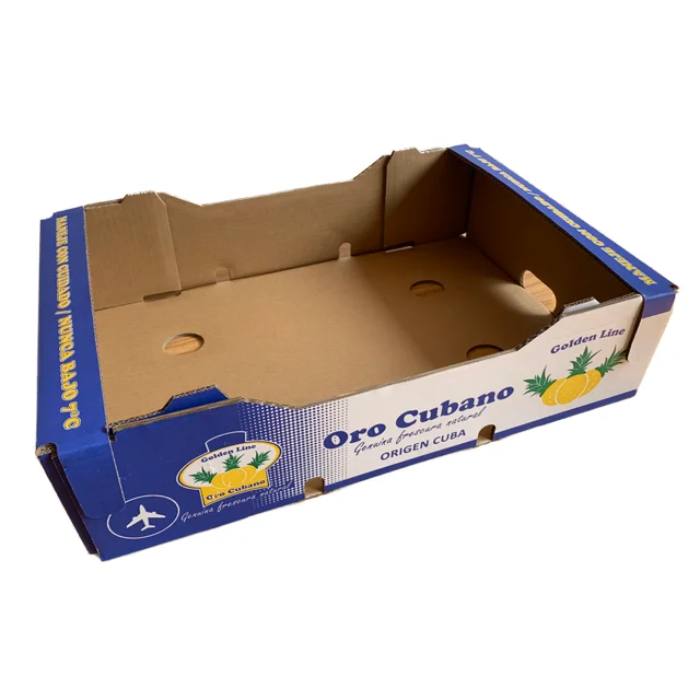 Custom printed  high quality Peach fruit  Box